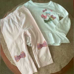 Butterfly shirt and pants 12 months